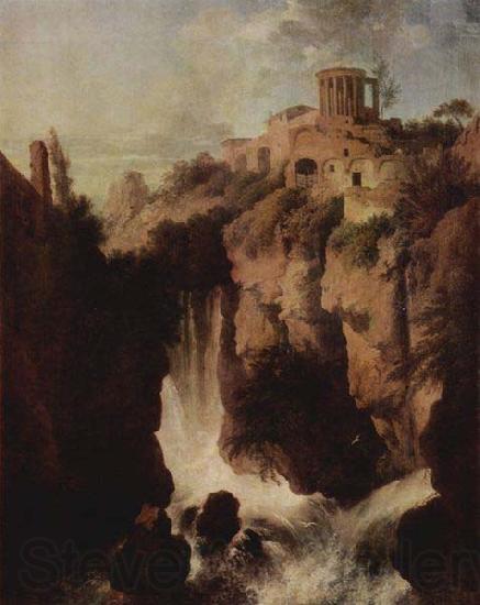 Christian Wilhelm Ernst Dietrich Wasserfalle in Tivoli. Spain oil painting art